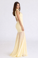 Vestido Longo Com Tule Modern Jholie