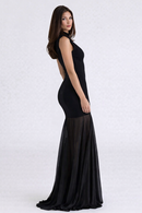 Vestido Longo Com Tule Modern Jholie