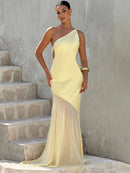 Vestido Longo Cetim Costas Aberta Modern Allure