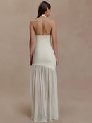 Vestido Longo com Tule Modern Fiorenza