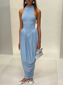 Vestido Longo Drapeado Modern Ayra