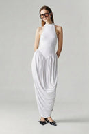 Vestido Longo Drapeado Modern Ayra