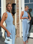 Vestido Longo Drapeado Modern Ayra