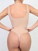 Body Suit Modelador Tanga Fio de Corte Alto - Spandex Premium